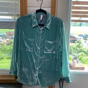 Pilcro (Anthropologie) Velvet Button Down